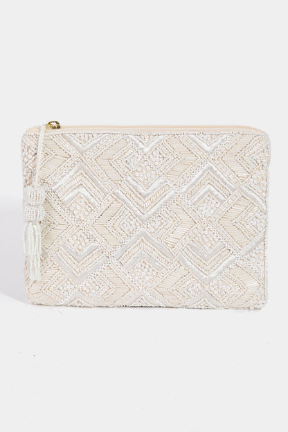 Intricate Beaded and Embroidered Rectangle Bag