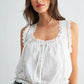 Embroidered Broderie Anglaise Cotton Top