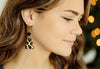 Leopard Christmas Earrings