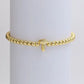 Initial Monogram Bubble Stretch Bead Bracelet