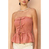 Cherry Basket Smocked and Flared Tube Top