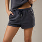 Mid Rise Shorts with Studs