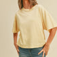 Blank Long Cropped Short Sleeve T-Shirt