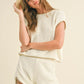 Contrasted Detail Knitted Top