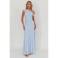 One Shoulder Sheer Maxi Dress
