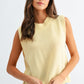 Open-Back Knitted Sleeveless Sweater Vest