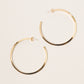 ML-14K Gold Dipped Post Hoop Earrings