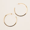ML-14K Gold Dipped Post Hoop Earrings