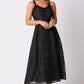 Floral Jacquard Organza Dress