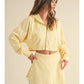 Mineral Wash Oversized Crop Hoodie