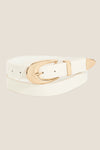 Sleek Faux Leather Belt