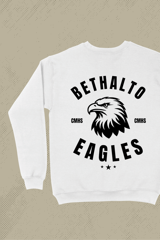 BETHALTO EAGLES White School Crewneck