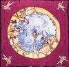 Raspberry Windmill Limited Edition Silk Scarf