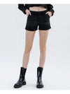 High Rise Utility Pocket Denim Shorts