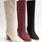 Ariana Mid Knee Length Cowboy Boot