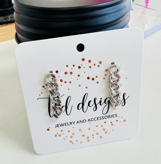 Silver Chain Earrings