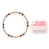 Charlotte Bracelet in Denim and Mocha