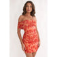 Off Shoulder Floral Mini Dress