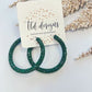 Hunter bling hoops