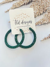 Hunter bling hoops
