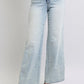 High Waist Retro Wide Leg Denim Jeans