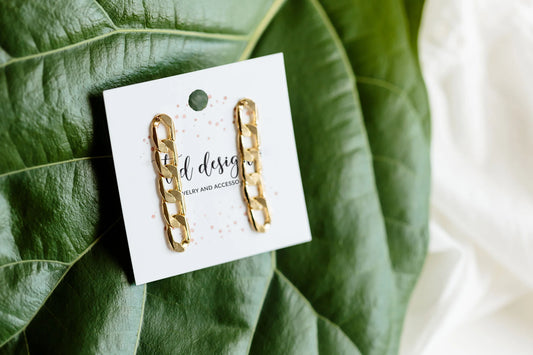 Gold Chain Earrings