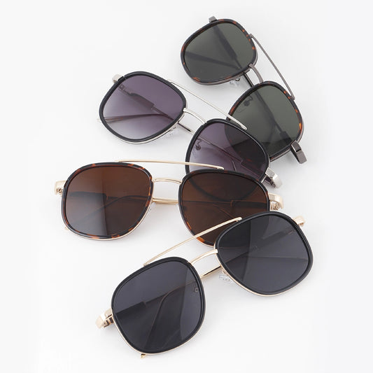 Metal Aviator Sunglasses