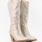 Rhinestone Jeweled Mid-Calf Glam Western Boots