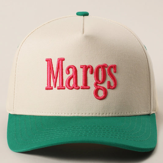 Margs Embroidered Canvas Two-Tone Trucker Hat