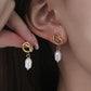 18K Stainless Steel Tarnish Free Pearl Drop Ear
