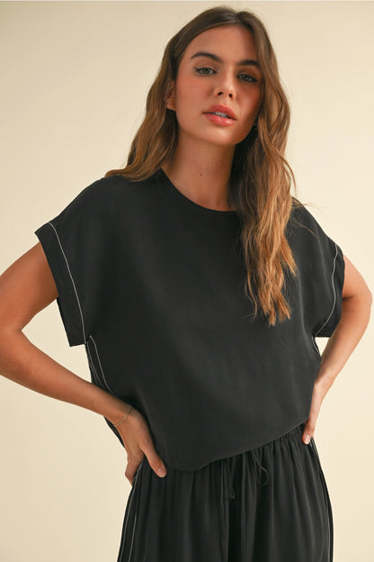 Viscose Short Sleeve Top