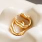 Darcy 18K Gold Non-Tarnish Oval Hoop Earring