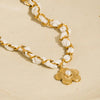 Journey 18K Gold Non-Tarnish Floral Chain Pendant Necklace