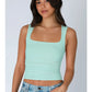 Clean Line Square Shirred Top
