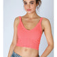 Lace Textured Crop Top