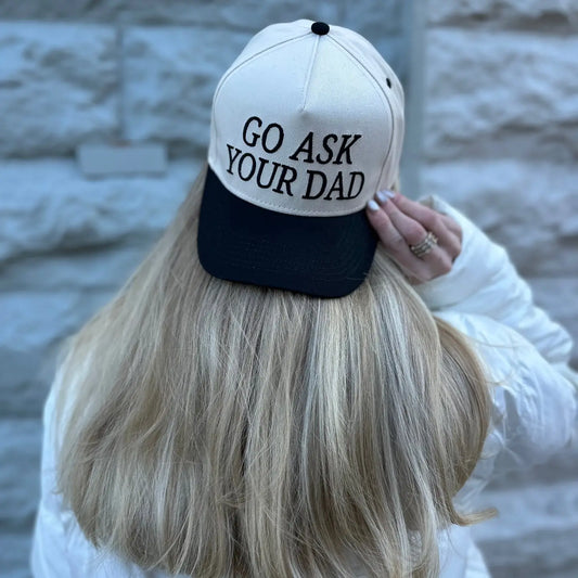 Go Ask Your Dad Vintage Trucker Hat