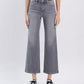 High Rise Ankle Slim Wide Leg Jeans