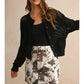 Crochet Knitted Buttondown Cardigan