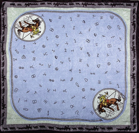 Slate Blue Brand Limited Edition Silk Scarf