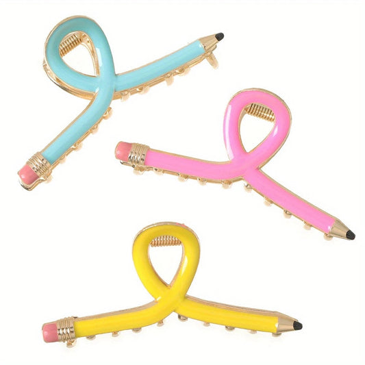 Metal Pencil Hair Clip