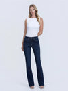 High Rise Full Length Dark Wash Bootcut Jeans