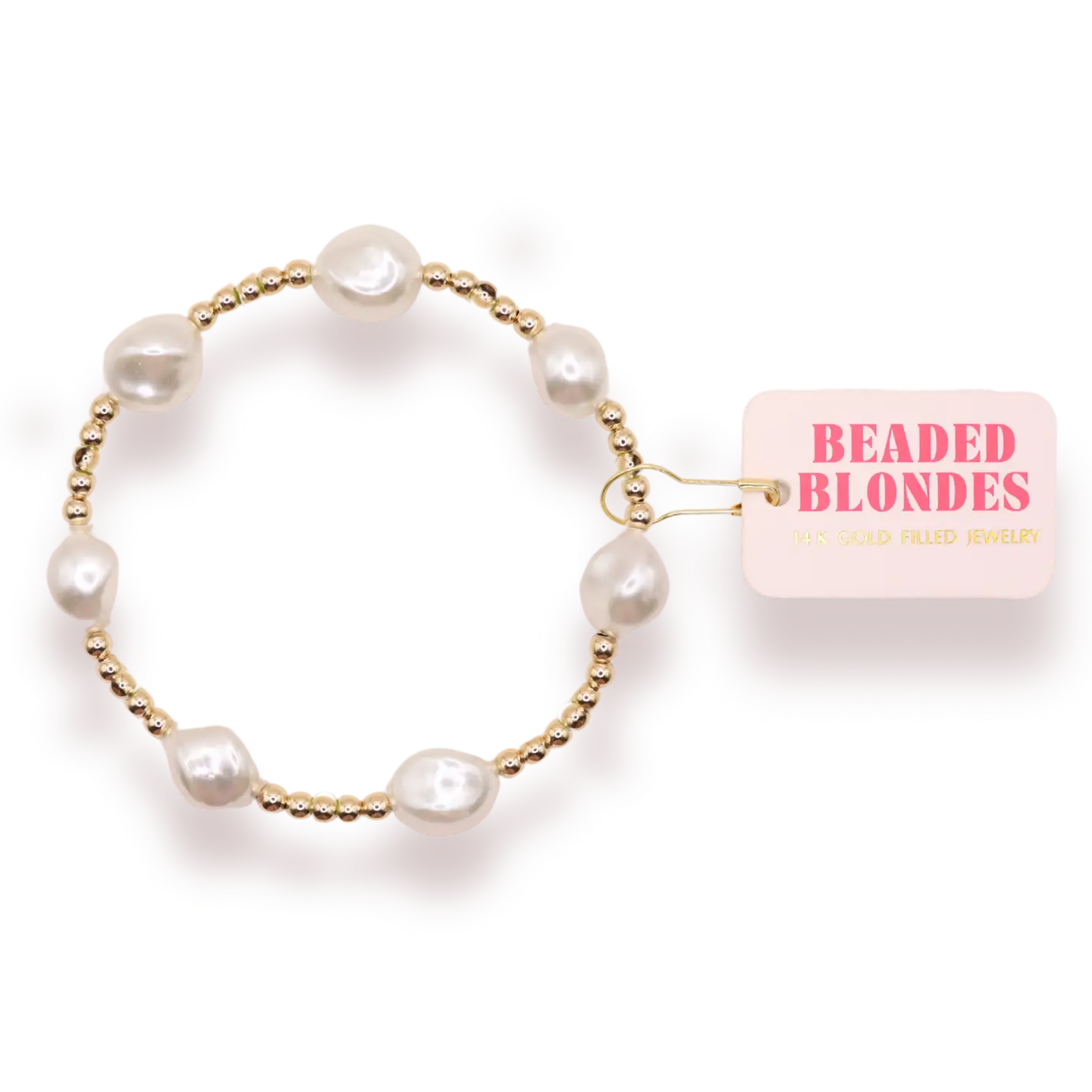 Sadie Pearl Bracelet in Gold