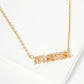 Mama Letter Cz Pendant Gold Dipped Necklace