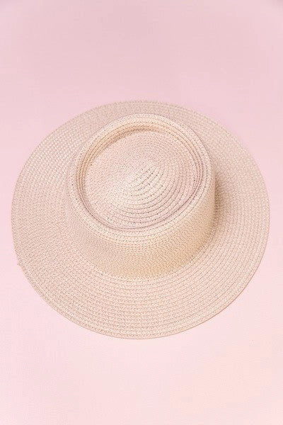 Classic Boater Straw Sun Hats