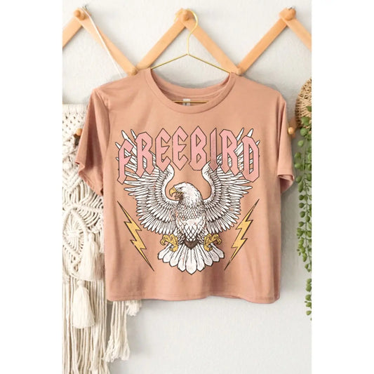 Free Bird Graphic Crop Top