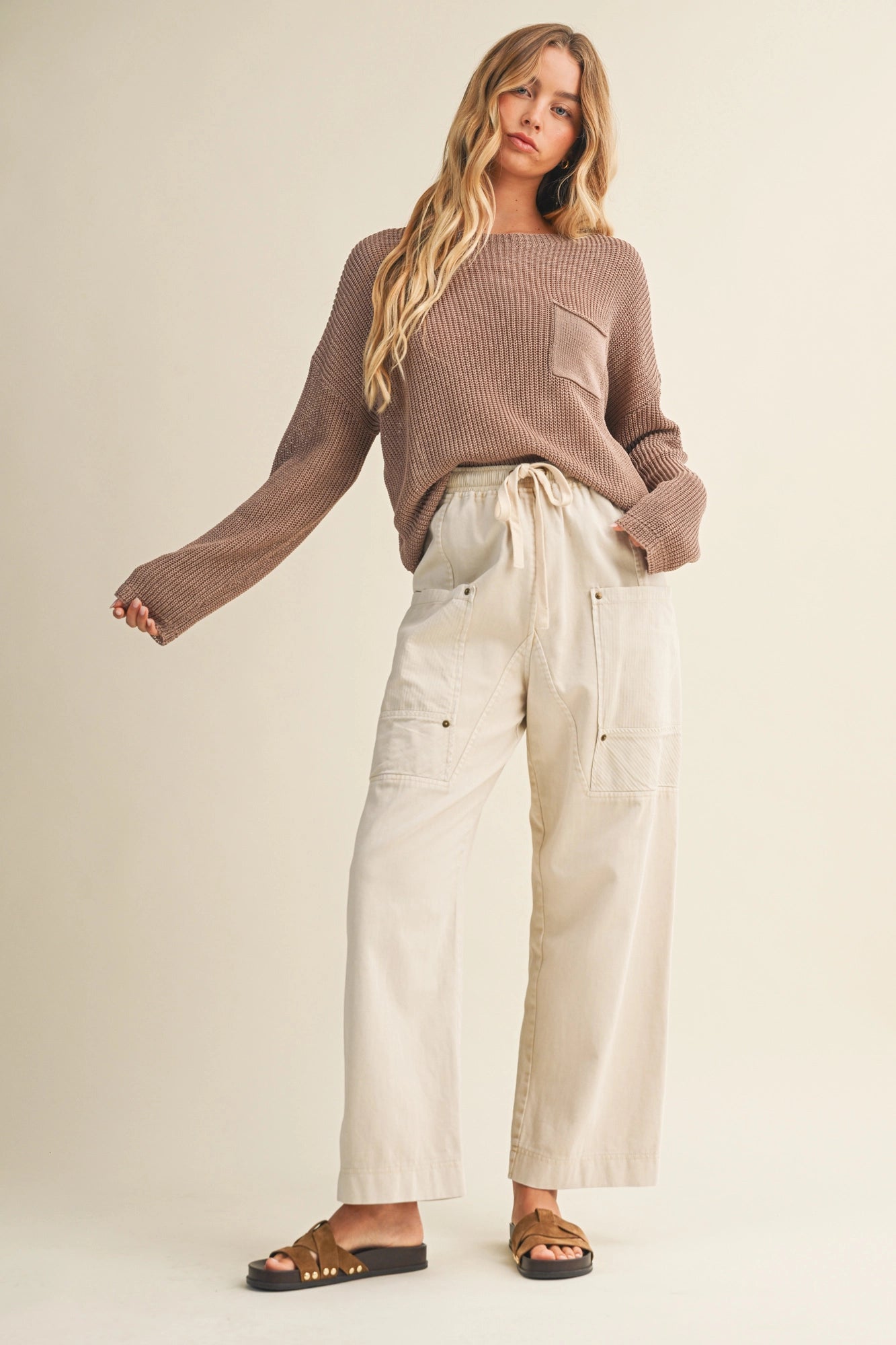 Side Pocket Wide Pants