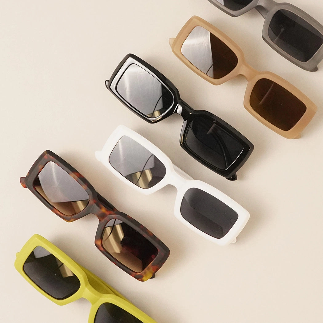 Assorted Acetate Rectangle Fashion Sunglasses