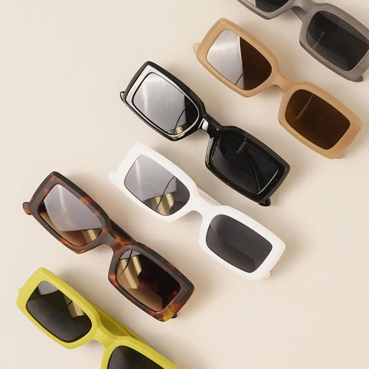 Assorted Acetate Rectangle Fashion Sunglasses