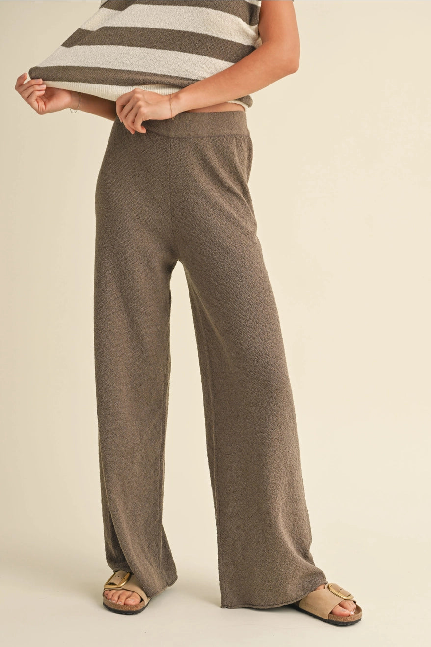 Straight Leg Knitted Pants