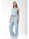 Sleeveless Side Tie Lyocell Top